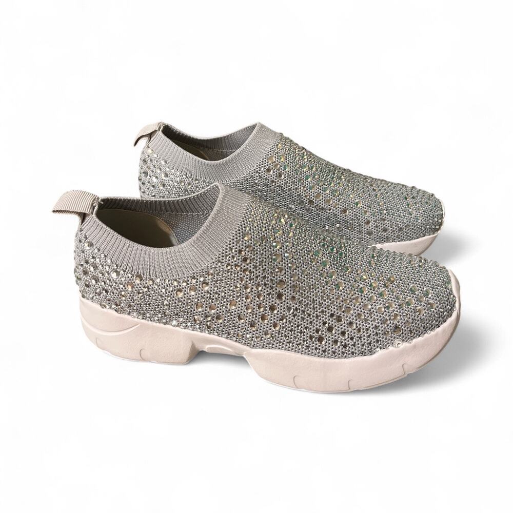 Lauren Lorraine Carry Crystal Sneakers Slip On Women's Size 7 - Picture 3 of 16